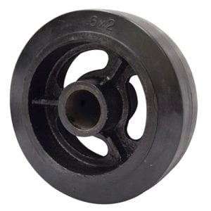 Caster rubber wheels heavy duty